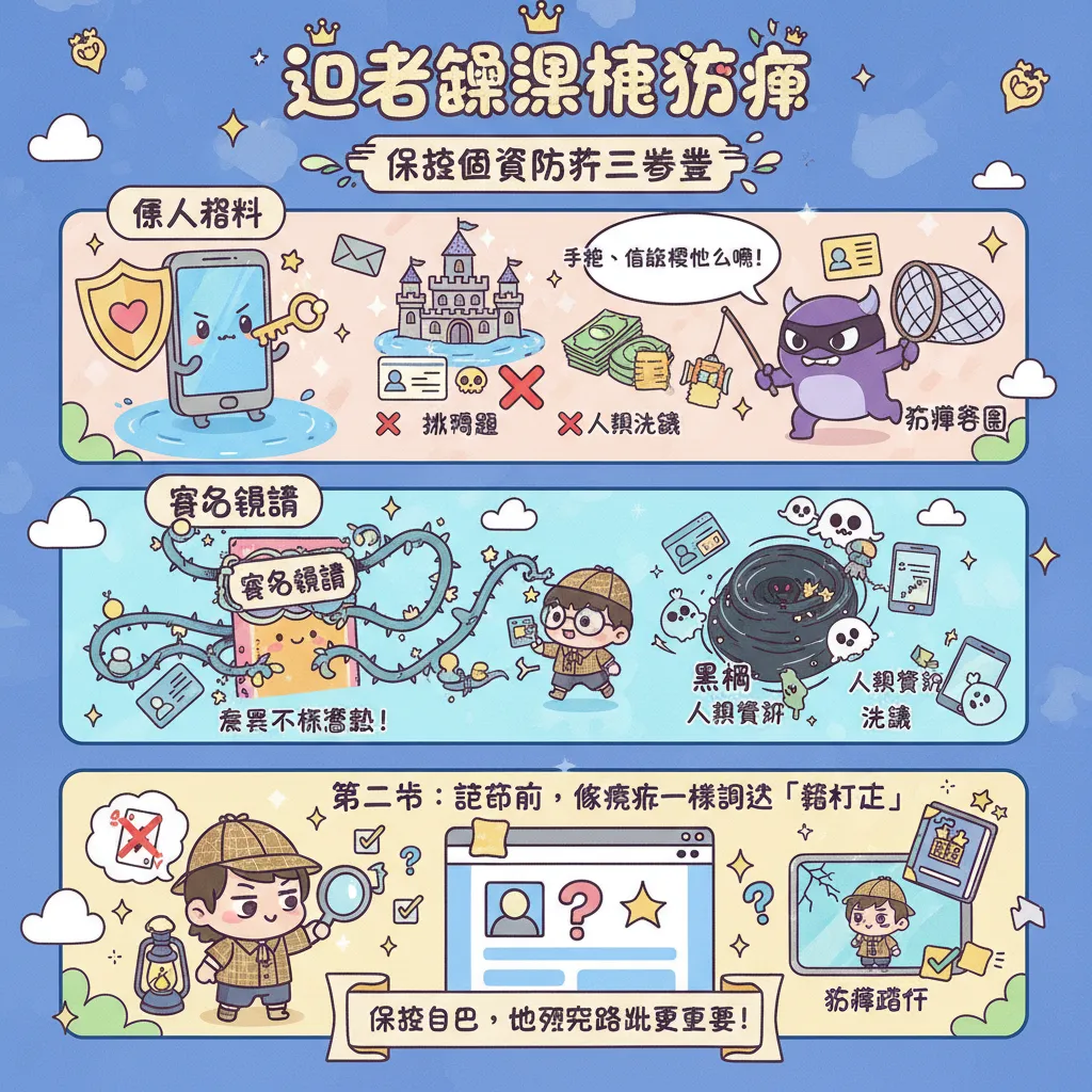 保護個資防詐三步驟